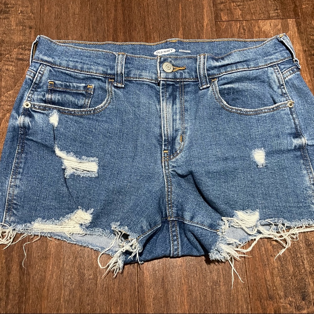 Old Navy Distressed Boyfriend Shorts